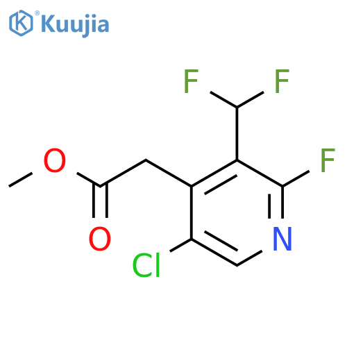 Methyl 5-chloro-3-(difluoromethyl)-2-fluoropyridine-4-acetate structure