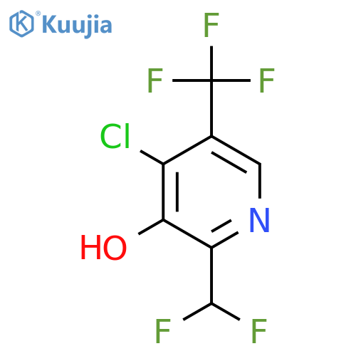 4-Chloro-2-(difluoromethyl)-3-hydroxy-5-(trifluoromethyl)pyridine structure