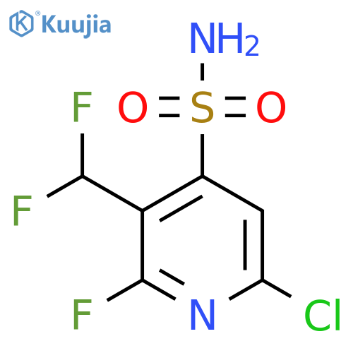 6-Chloro-3-(difluoromethyl)-2-fluoropyridine-4-sulfonamide structure