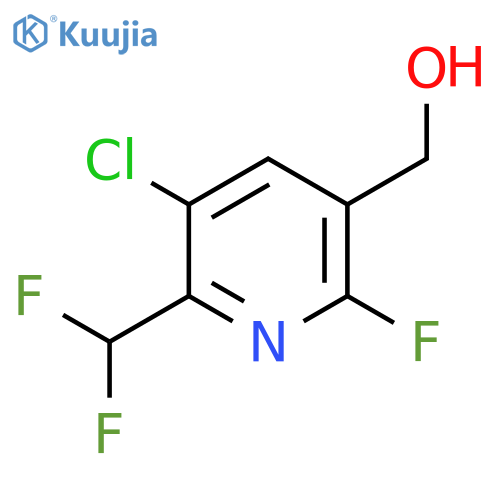 3-Chloro-2-(difluoromethyl)-6-fluoropyridine-5-methanol structure