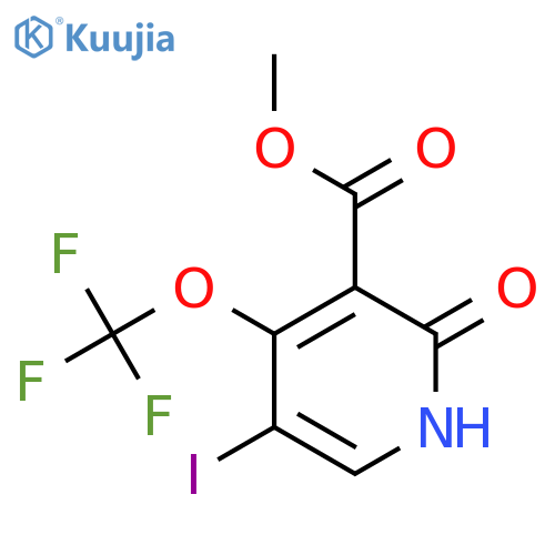 Methyl 2-hydroxy-5-iodo-4-(trifluoromethoxy)pyridine-3-carboxylate structure