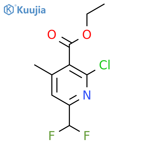 Ethyl 2-chloro-6-(difluoromethyl)-4-methylpyridine-3-carboxylate structure