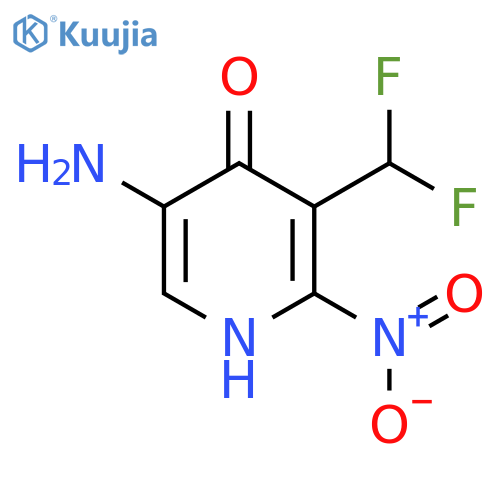 5-Amino-3-(difluoromethyl)-4-hydroxy-2-nitropyridine structure