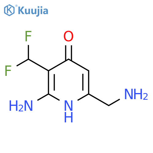 2-Amino-6-(aminomethyl)-3-(difluoromethyl)-4-hydroxypyridine structure