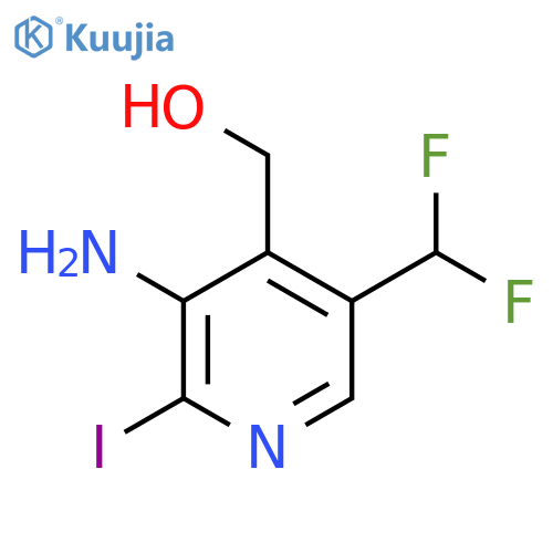 3-Amino-5-(difluoromethyl)-2-iodopyridine-4-methanol structure