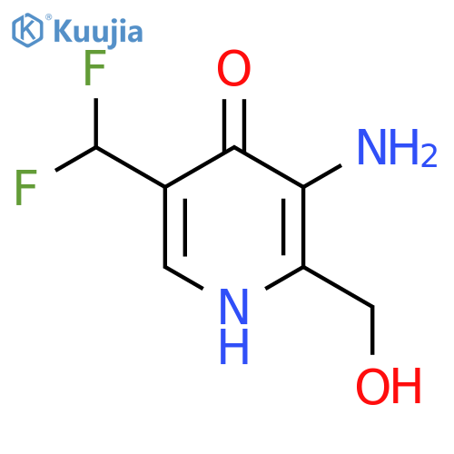 3-Amino-5-(difluoromethyl)-4-hydroxypyridine-2-methanol structure