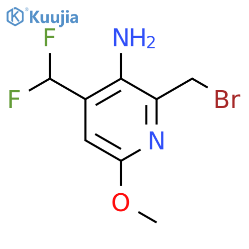3-Amino-2-(bromomethyl)-4-(difluoromethyl)-6-methoxypyridine structure