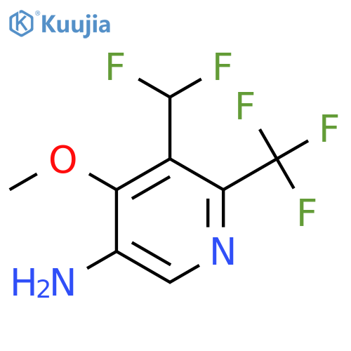 5-Amino-3-(difluoromethyl)-4-methoxy-2-(trifluoromethyl)pyridine structure