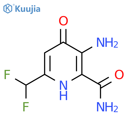 3-Amino-6-(difluoromethyl)-4-hydroxypyridine-2-carboxamide structure