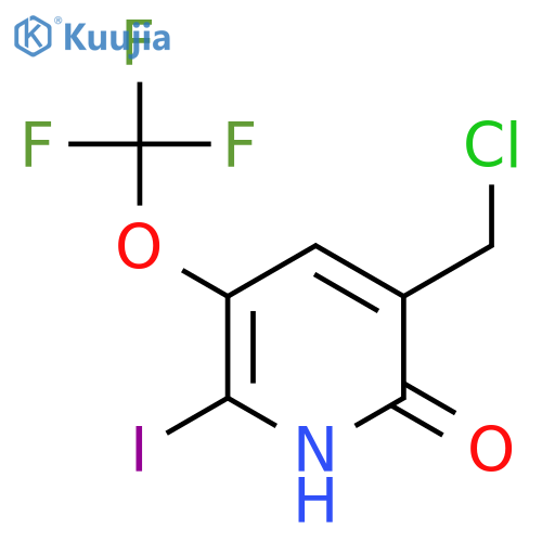 3-(Chloromethyl)-2-hydroxy-6-iodo-5-(trifluoromethoxy)pyridine structure