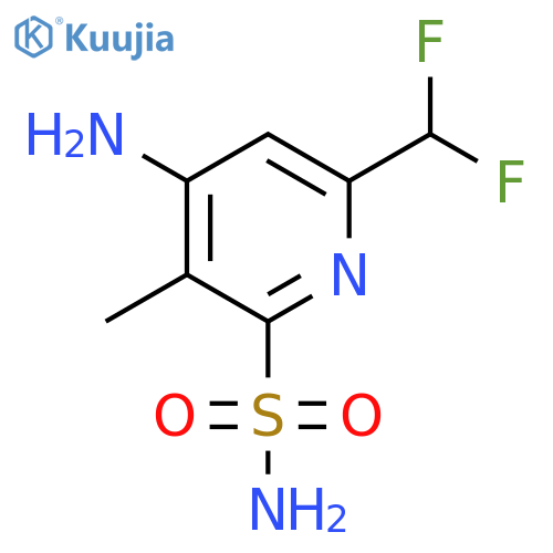 4-Amino-6-(difluoromethyl)-3-methylpyridine-2-sulfonamide structure