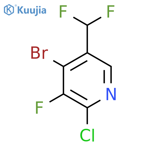 4-Bromo-2-chloro-5-(difluoromethyl)-3-fluoropyridine structure