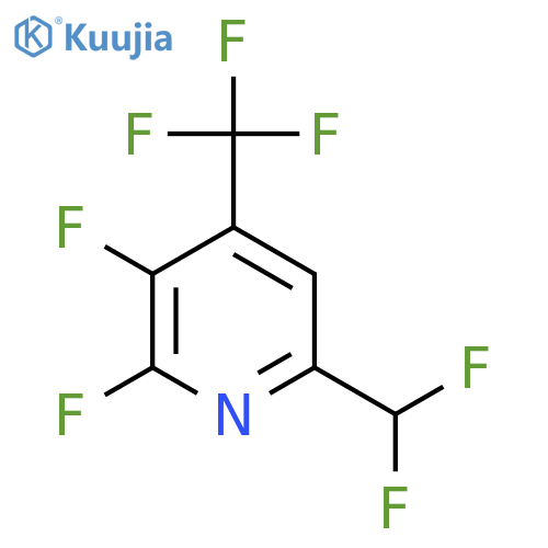 2,3-Difluoro-6-(difluoromethyl)-4-(trifluoromethyl)pyridine structure