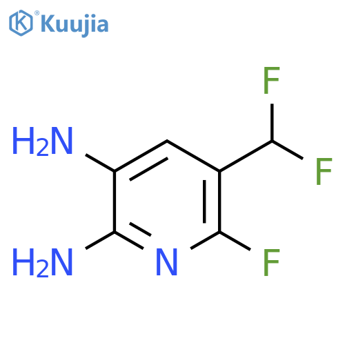 2,3-Diamino-5-(difluoromethyl)-6-fluoropyridine structure