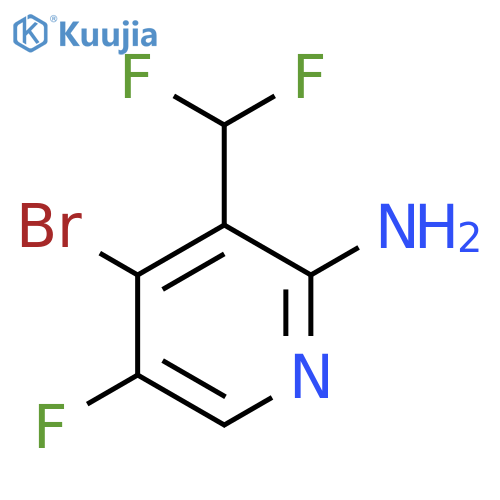 2-Amino-4-bromo-3-(difluoromethyl)-5-fluoropyridine structure
