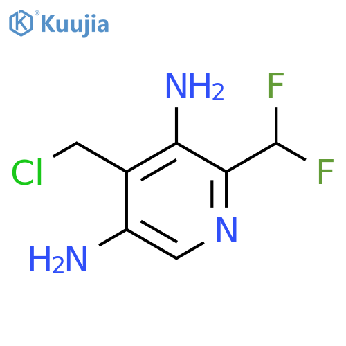4-(Chloromethyl)-3,5-diamino-2-(difluoromethyl)pyridine structure