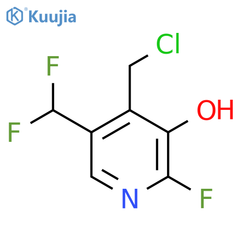 4-(Chloromethyl)-5-(difluoromethyl)-2-fluoro-3-hydroxypyridine structure