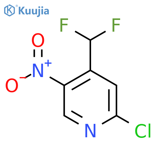 2-Chloro-4-(difluoromethyl)-5-nitropyridine structure