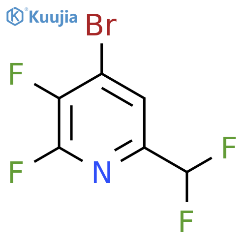 4-Bromo-2,3-difluoro-6-(difluoromethyl)pyridine structure