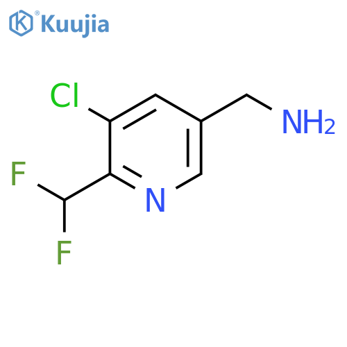 5-(Aminomethyl)-3-chloro-2-(difluoromethyl)pyridine structure