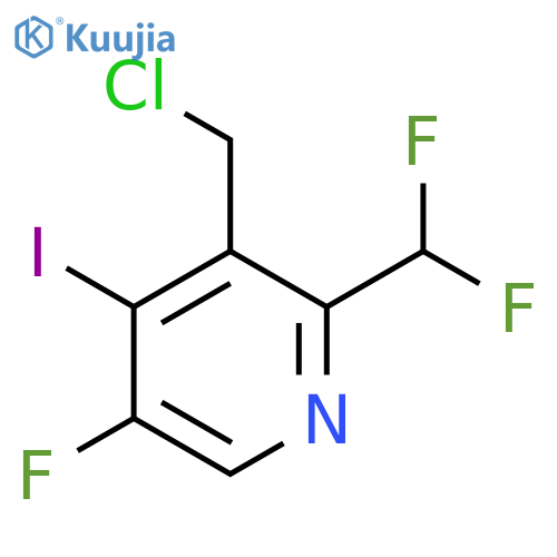 3-(Chloromethyl)-2-(difluoromethyl)-5-fluoro-4-iodopyridine structure