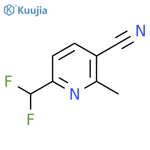 3-Cyano-6-(difluoromethyl)-2-methylpyridine structure