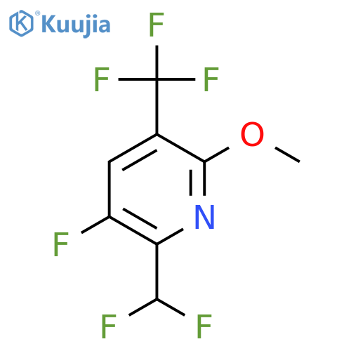 2-(Difluoromethyl)-3-fluoro-6-methoxy-5-(trifluoromethyl)pyridine structure