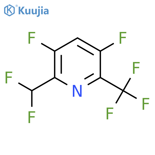 3,5-Difluoro-2-(difluoromethyl)-6-(trifluoromethyl)pyridine structure