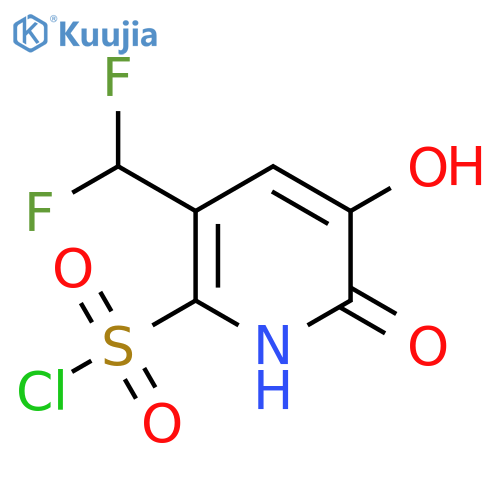 5-(Difluoromethyl)-2,3-dihydroxypyridine-6-sulfonyl chloride structure