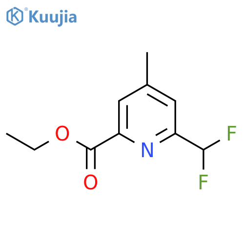Ethyl 2-(difluoromethyl)-4-methylpyridine-6-carboxylate structure
