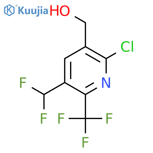 2-Chloro-5-(difluoromethyl)-6-(trifluoromethyl)pyridine-3-methanol structure