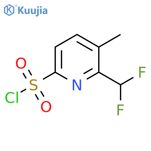 2-(Difluoromethyl)-3-methylpyridine-6-sulfonyl chloride structure