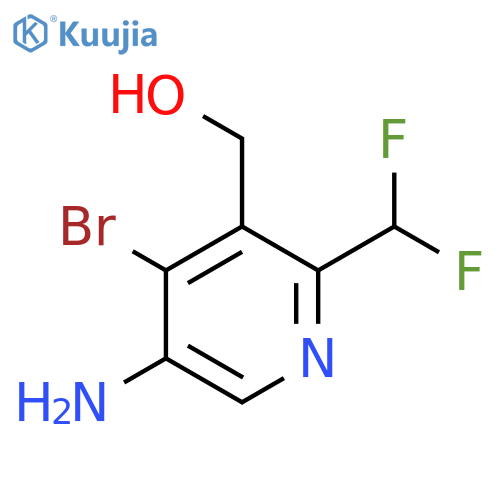 5-Amino-4-bromo-2-(difluoromethyl)pyridine-3-methanol structure