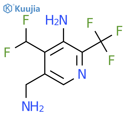 3-Amino-5-(aminomethyl)-4-(difluoromethyl)-2-(trifluoromethyl)pyridine structure