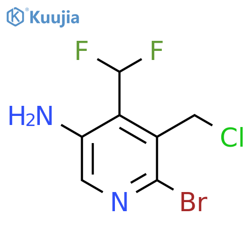 5-Amino-2-bromo-3-(chloromethyl)-4-(difluoromethyl)pyridine structure
