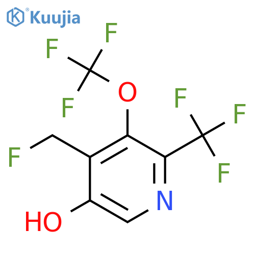 4-(Fluoromethyl)-5-hydroxy-3-(trifluoromethoxy)-2-(trifluoromethyl)pyridine structure