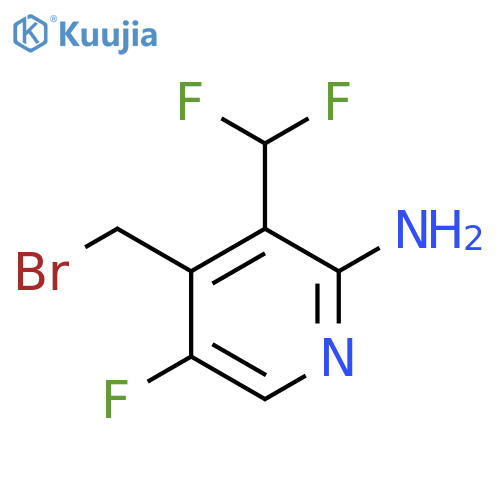 2-Amino-4-(bromomethyl)-3-(difluoromethyl)-5-fluoropyridine structure