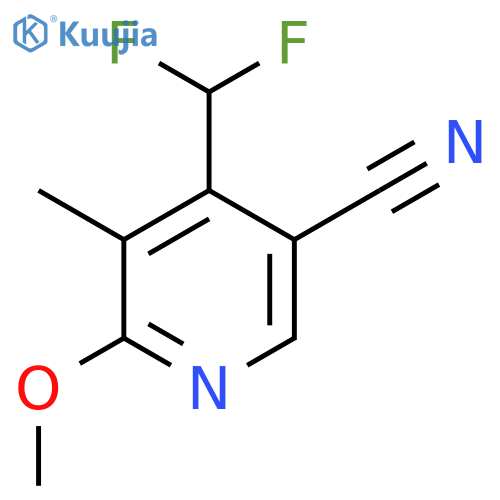5-Cyano-4-(difluoromethyl)-2-methoxy-3-methylpyridine structure
