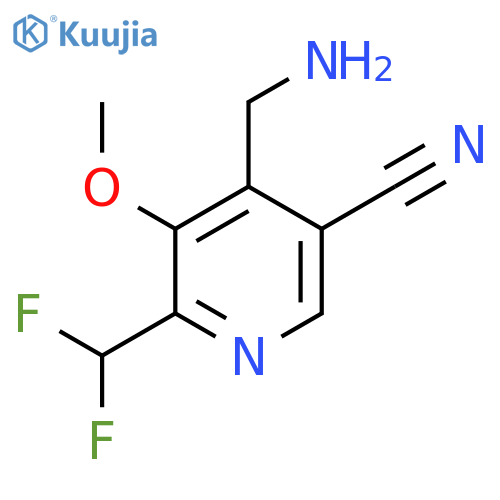 4-(Aminomethyl)-5-cyano-2-(difluoromethyl)-3-methoxypyridine structure