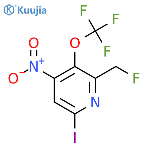 2-(Fluoromethyl)-6-iodo-4-nitro-3-(trifluoromethoxy)pyridine structure