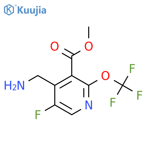 Methyl 4-(aminomethyl)-5-fluoro-2-(trifluoromethoxy)pyridine-3-carboxylate structure