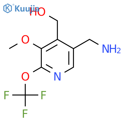 5-(Aminomethyl)-3-methoxy-2-(trifluoromethoxy)pyridine-4-methanol structure