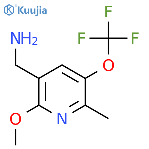 3-(Aminomethyl)-2-methoxy-6-methyl-5-(trifluoromethoxy)pyridine structure