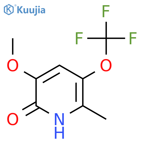 2-Hydroxy-3-methoxy-6-methyl-5-(trifluoromethoxy)pyridine structure