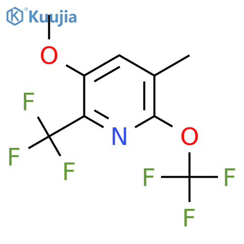 3-Methoxy-5-methyl-6-(trifluoromethoxy)-2-(trifluoromethyl)pyridine structure