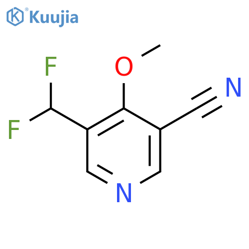 3-Cyano-5-(difluoromethyl)-4-methoxypyridine structure