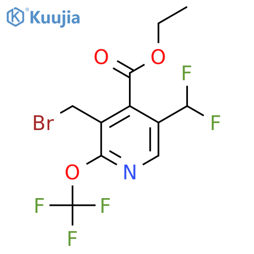 Ethyl 3-(bromomethyl)-5-(difluoromethyl)-2-(trifluoromethoxy)pyridine-4-carboxylate structure