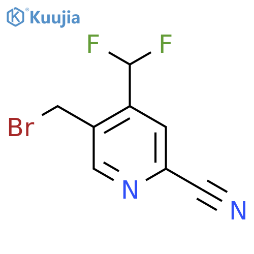 5-(Bromomethyl)-2-cyano-4-(difluoromethyl)pyridine structure