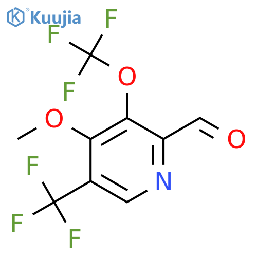 4-Methoxy-3-(trifluoromethoxy)-5-(trifluoromethyl)pyridine-2-carboxaldehyde structure