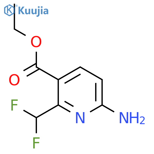 Ethyl 6-amino-2-(difluoromethyl)pyridine-3-carboxylate structure